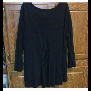 J. Jill Black Blouse#back Gather Tie